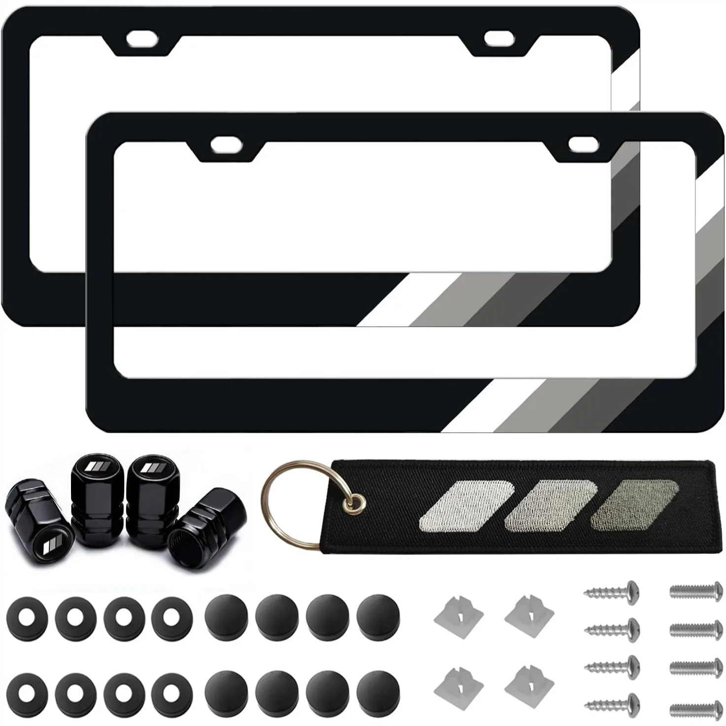 

Алюминиевая рамка-держатель для номерного знака - трехцветный дизайн, совместима с автомобилями Toyota, грузовиками, прицепами и