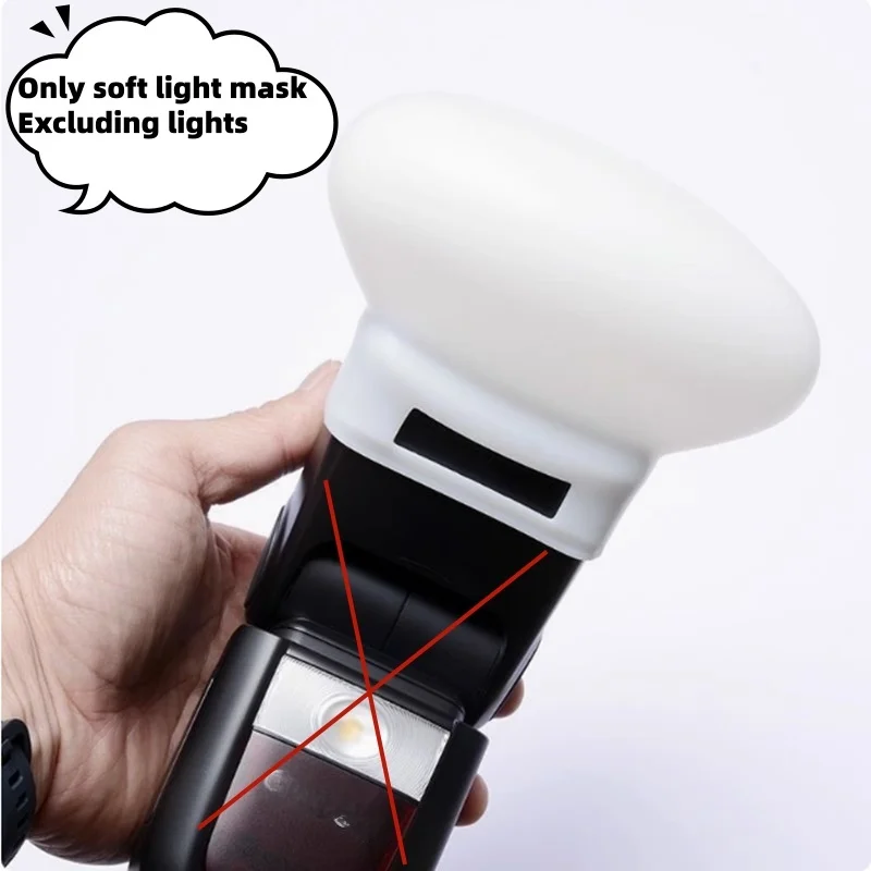 1Pcs Diffuser Bounce Dome Soft Silicone Flash Cap For GODOX Nikon Sony Olympus Fujifilm Panasonic Yongnuo Speedlite