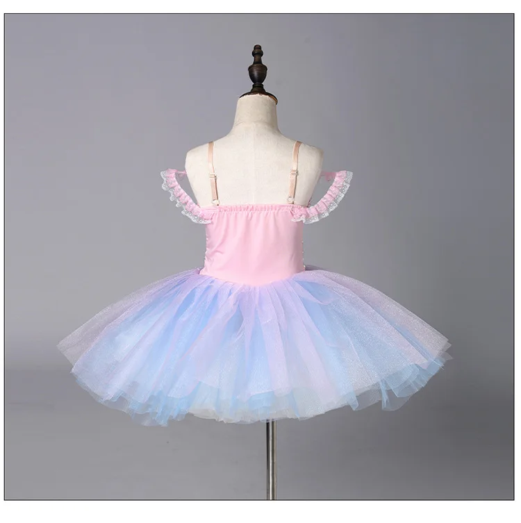 تنورة باليه للفتيات، تنورة منتفخة للأطفال، فستان تول للأطفال الصغار، زي أداء، تنورة توتو من التول الناعم، رقصة الأميرة