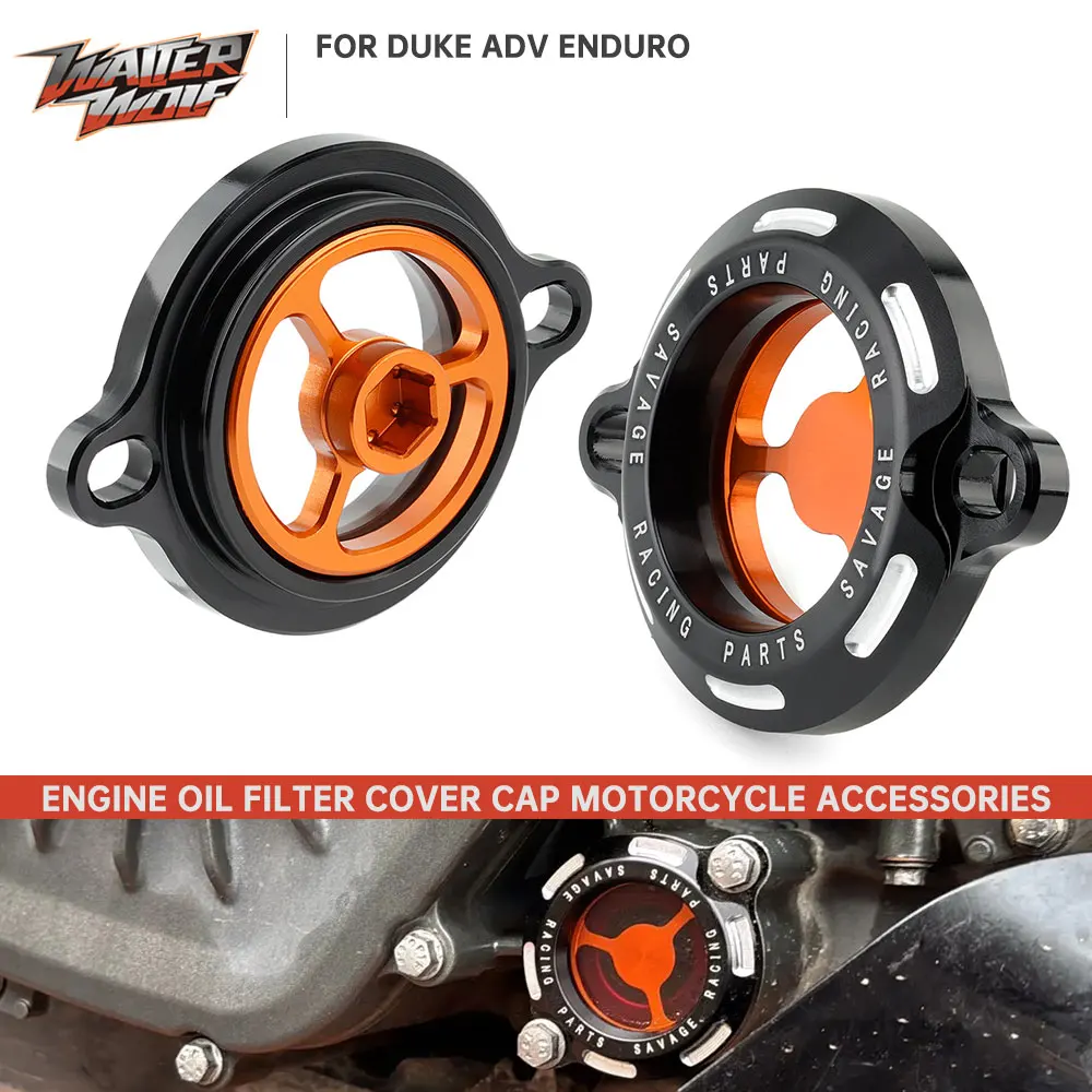 

For 1290 Super Duke R GT Engine Oil Filter Cap Cover For 690 790 890 Duke 990 1190 1290 Adventure Supermoto 690 Enduro 990SMT