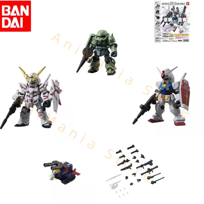 Bandai oryginalna oryginalna GUNDAM Gashapon MSE 01 Anime figurka montaż zabawki Model kolekcjonerski ozdoby prezenty dla dzieci