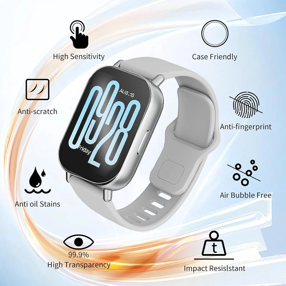 Tempered Glass Protector For Xiaomi Redmi Watch 5 Active/Lite  Accessories Screen Protector For Redmi Watch 4