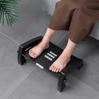 Adjustable Height Feet Stool Chair Under Desk Footrest Foot Resting Stool Massage Foot Stool Under Desk for Home Office Toilet