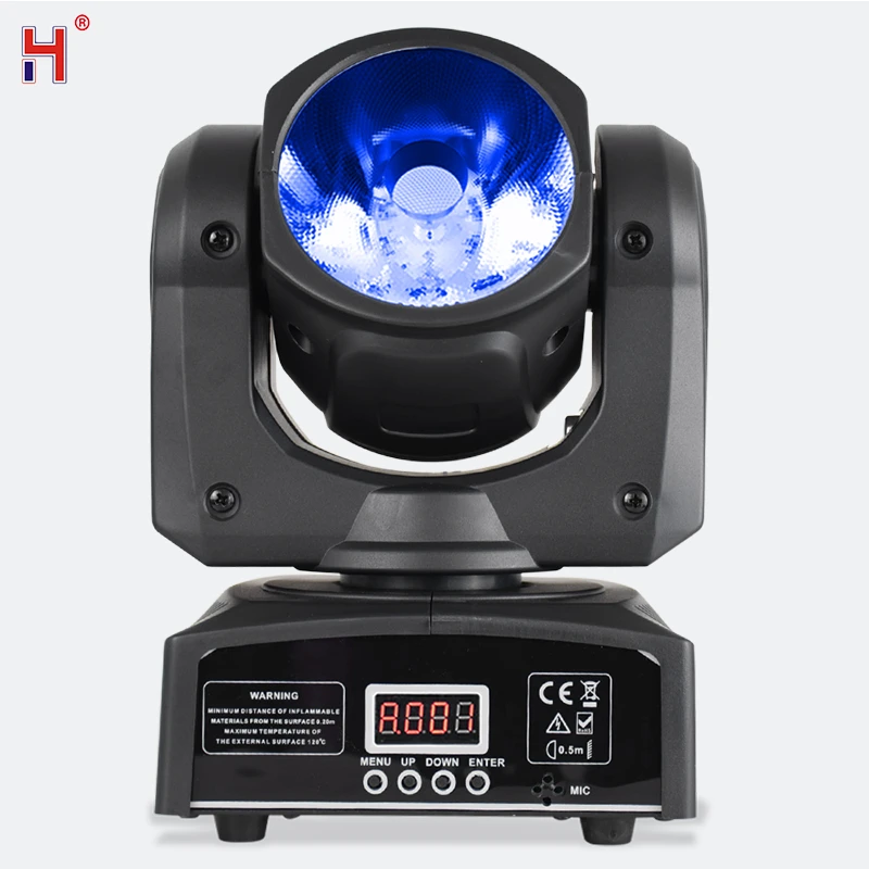 

HongYi Lyre Beam Mini Moving Head 60W 4In1 RGBW Full Color DMX Spotlights For Stage Party Disco Wedding Dance Floor Nightclub