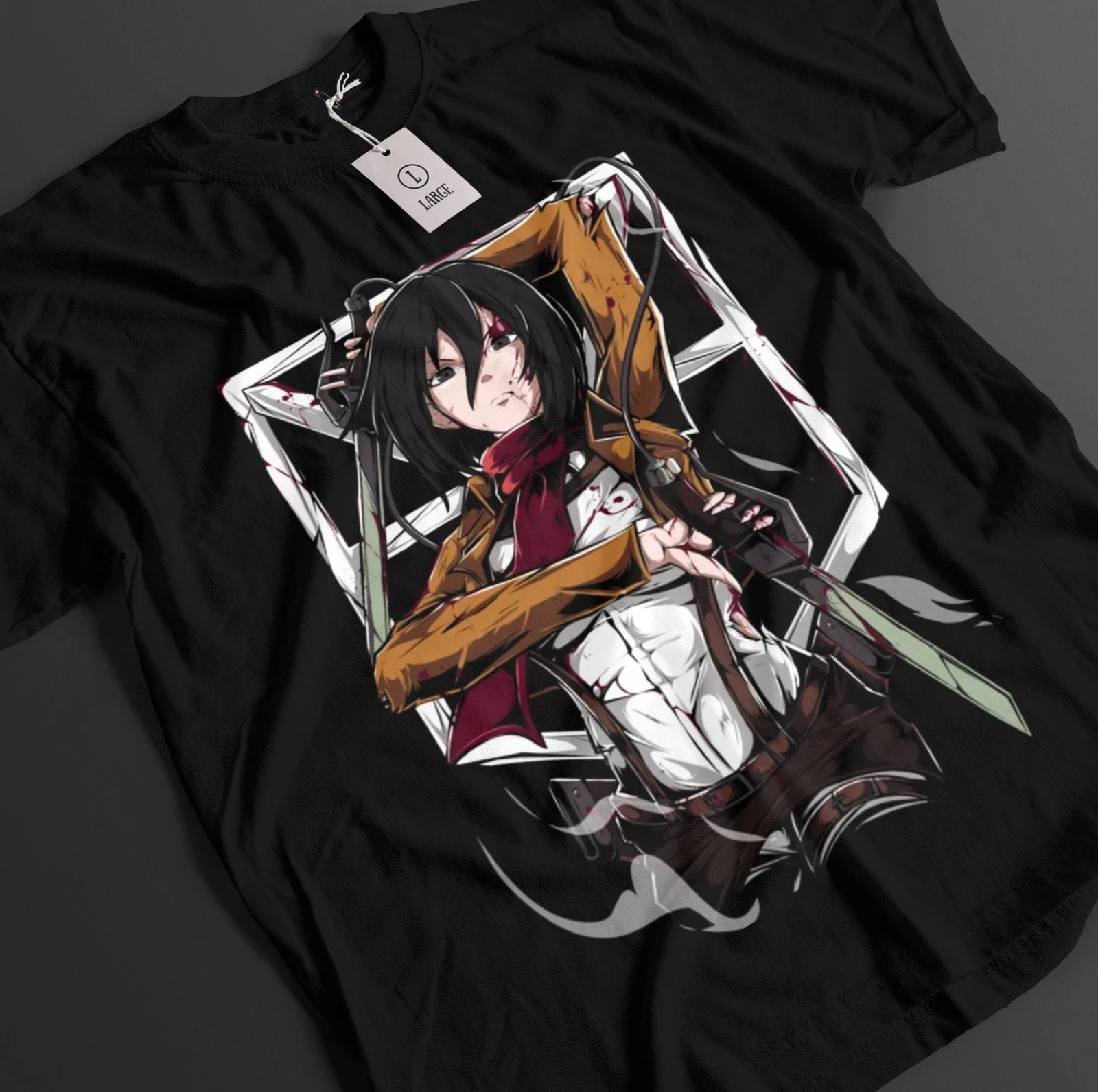 Attack On Titan Shirt Mikasa Ackerman Tshirt AOT T-Shirt Anime Top Graphic Tee