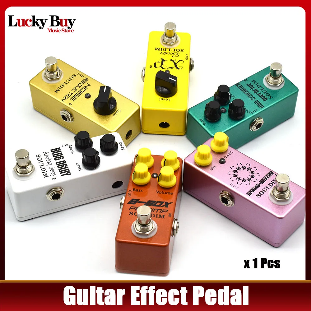 SoulDiM-Pedal de guitarra eléctrica con reducción de ruido, reverberación de resorte, retardo analógico, preamplificador b-box, miniscreamer Overdrive, refuerzo XP