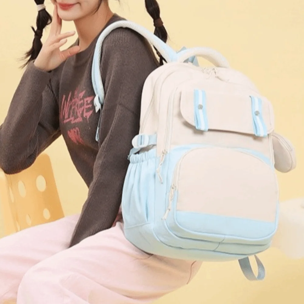 Oxford cloth Student Backpack Multiple Pockets Korean Style Student School Bag Large Capacity Harajuku Shoulders Bag