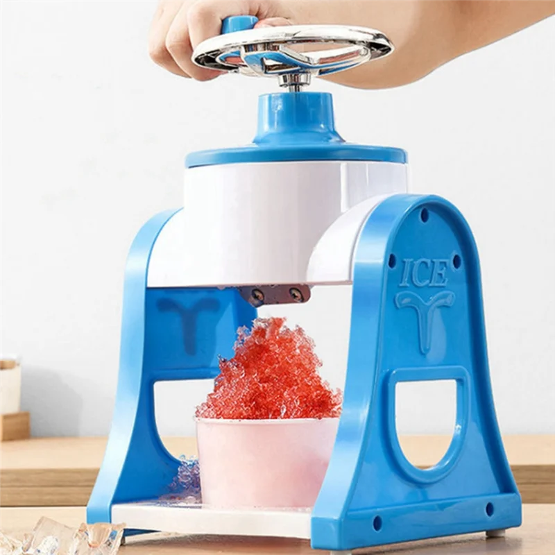 Shaved Ice Machine Home Small Manual Ice Crusher Summer Hand-Shake Ice and Hail Ice Ice Breaker Make Ice Maker-T33C