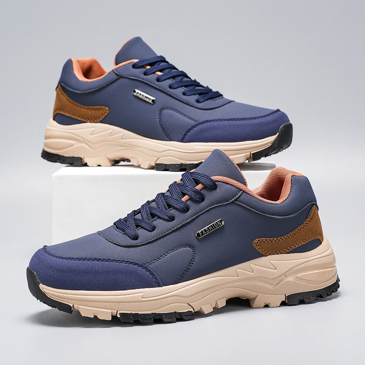 Men's Large Size Sports Shoes Outdoor Hiking Running Comfortable Casual Versatile Fashionable Training Shoes for Couples