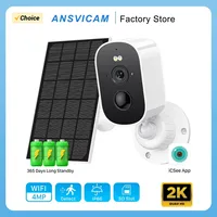 ANSVICAM Outdoor Wireless Solar Wifi Camera 1080P Full HD PIR Infrared Body Sensing Low Power Security Surveillance CCTV Camera