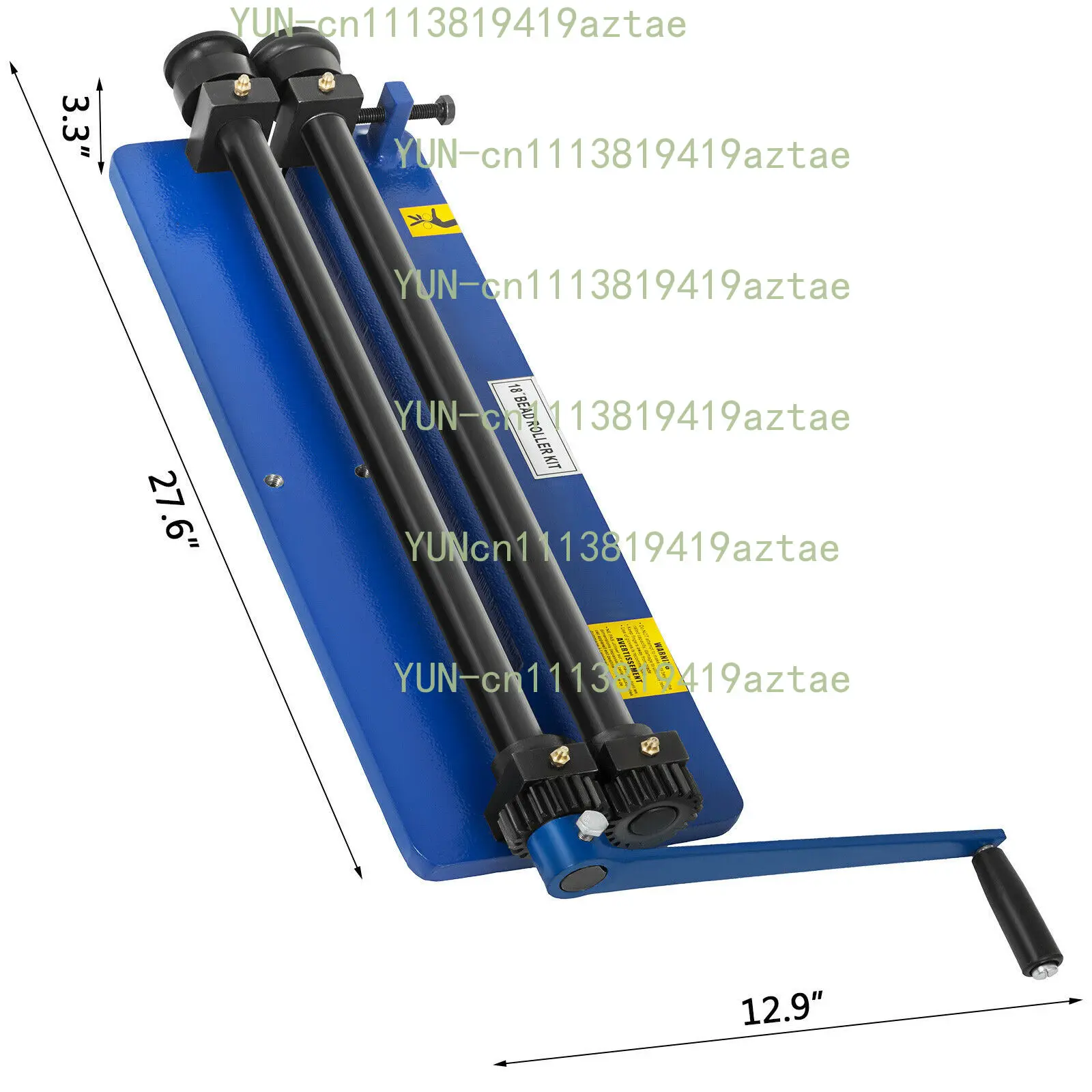 18 Inch Sheet Metal Bead Roller Roller Bending Machine With 6 Sets Dies, Throat Depth 45.72cm for Reinforcing Ribs Forming
