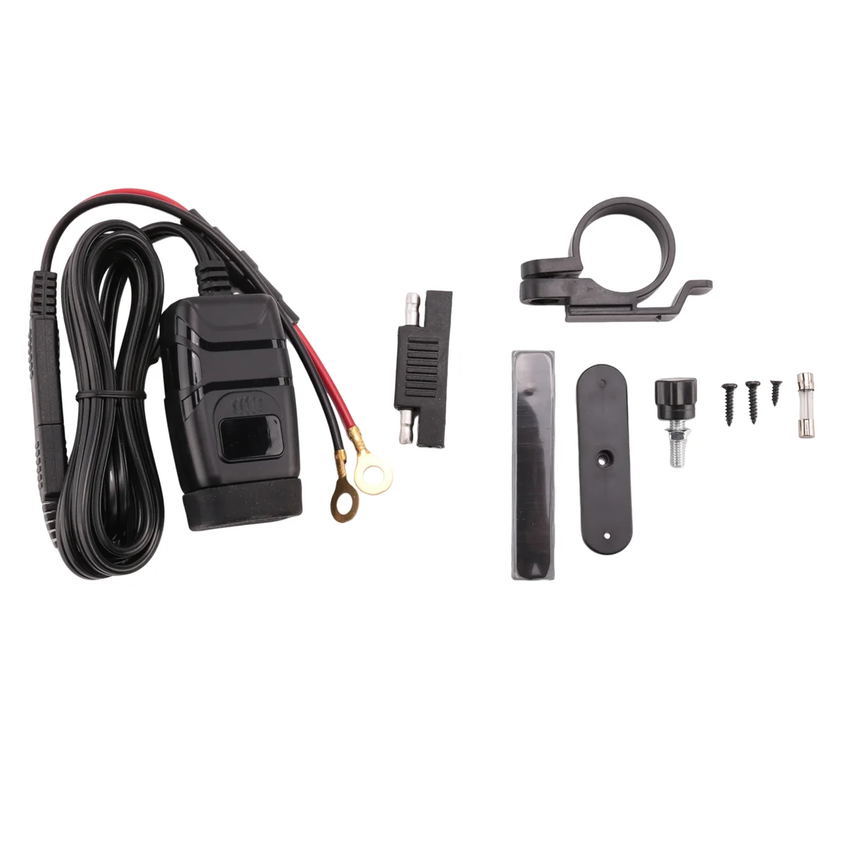 QC3.0 moto USB + caricatore di tipo C caricatore rapido per celle impermeabili presa USB Autocycle con voltmetro rosso