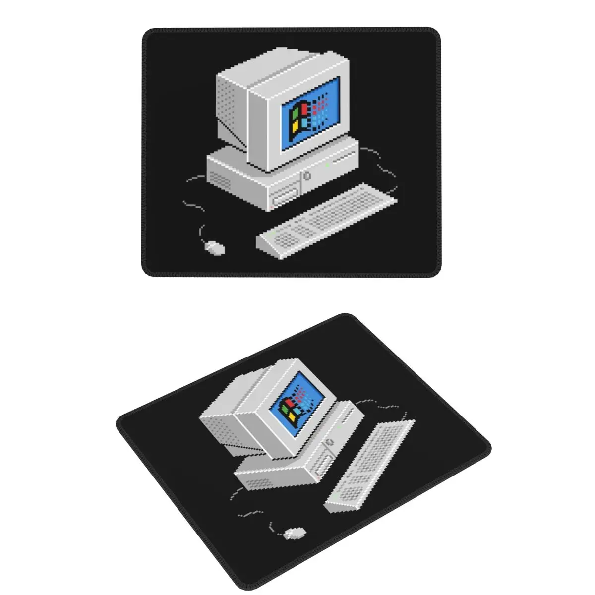 Alfombrilla de ratón Vaporwave para Windows, alfombrilla para teclado de ordenador, alfombrilla para ratón, alfombrilla de escritorio para PC, accesorios de oficina, alfombrillas para mesa