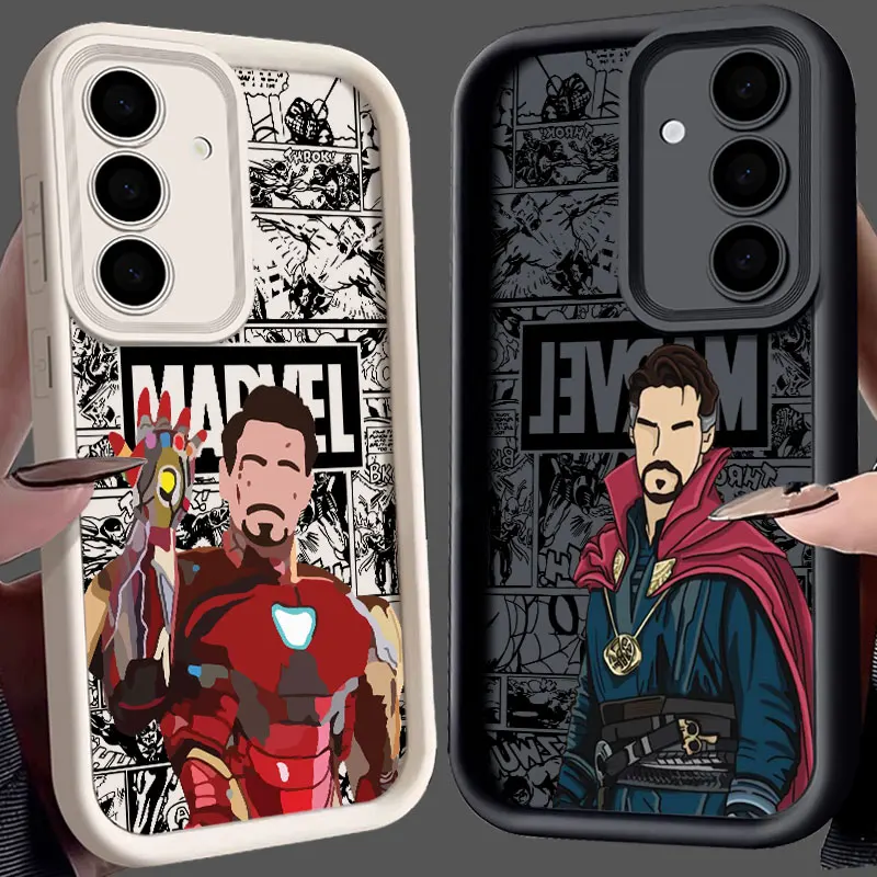 Marvel Faceless Phone Case For Samsung S25 S24 S23 Ultra S22 S20 Plus S21 FE Galaxy S25Ultra S24FE Funda Ironman Doctor Strange