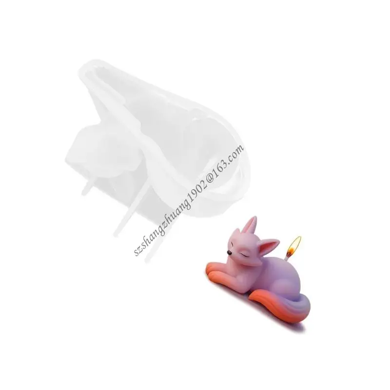 

Q6RB Multifuntional Silicone Crafting Mold Foxes Molds Suitable for Epoxy Resin Crafts and Decorative