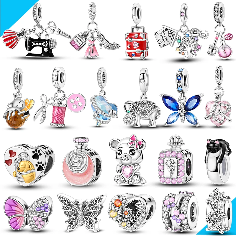 

Hot Charms 925 Silver For Woman Pendant Bead Fit Original Bracelet Making Fashion Jewelry Gift