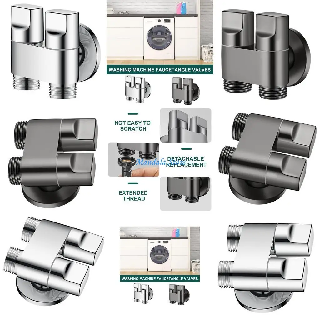 

U2JC G1/2 Водяные клапаны с двойной функциональностью, угловые клапаны с двойным управлением, металлические для подключения и в