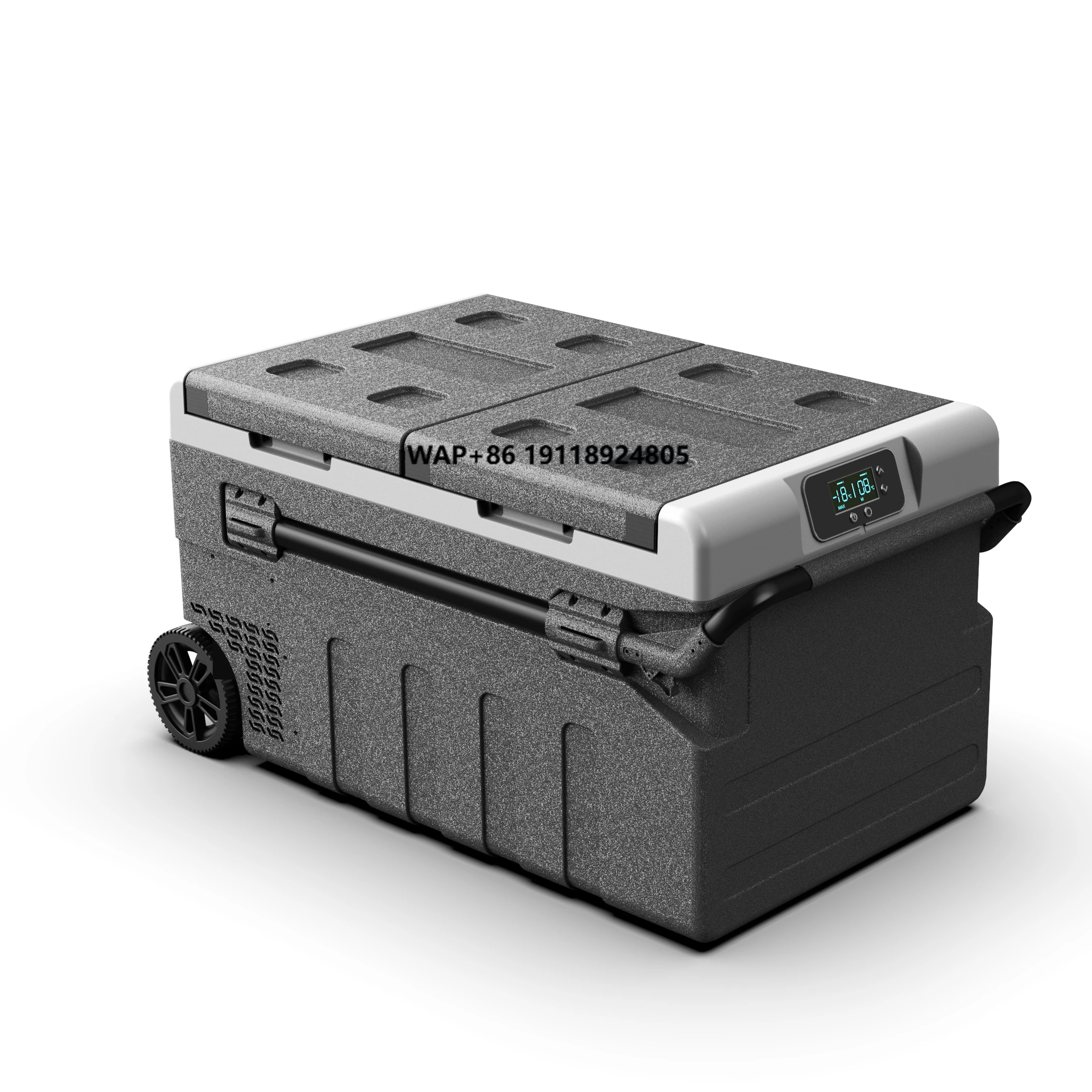 

CoolRide 95L Dual-Zone DC 12V/24V Solar Pull Bar Refrigerator Portable Car Refrigerator with CUBIGEL Portable Compressor