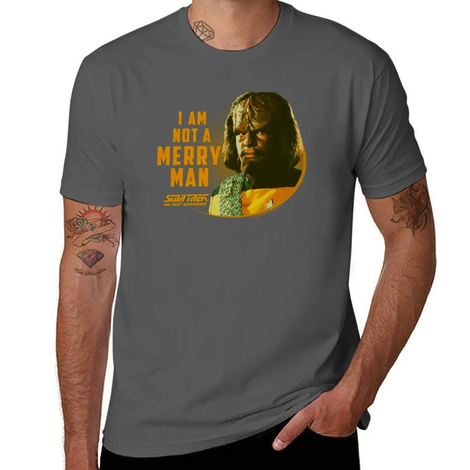 A Star Not Merry Man Generation Next Trek: The Am Worf I T-Shirt Lightweight Sport Basic T-Shirt