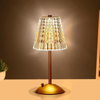 Wireless Simple Decorative Table Lamp Infinitely Dimmable Atmosphere Classic Retro Portable Rechargeable Touch Desk Lamp