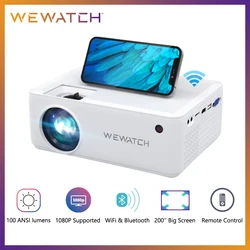 WEWATCH V10 8500Lumens LED 휴대용 프로젝터 네이티브 1280*720 HD 1080P 지원 홈 HDMI 극장 미니 야외 영화 Proyectors