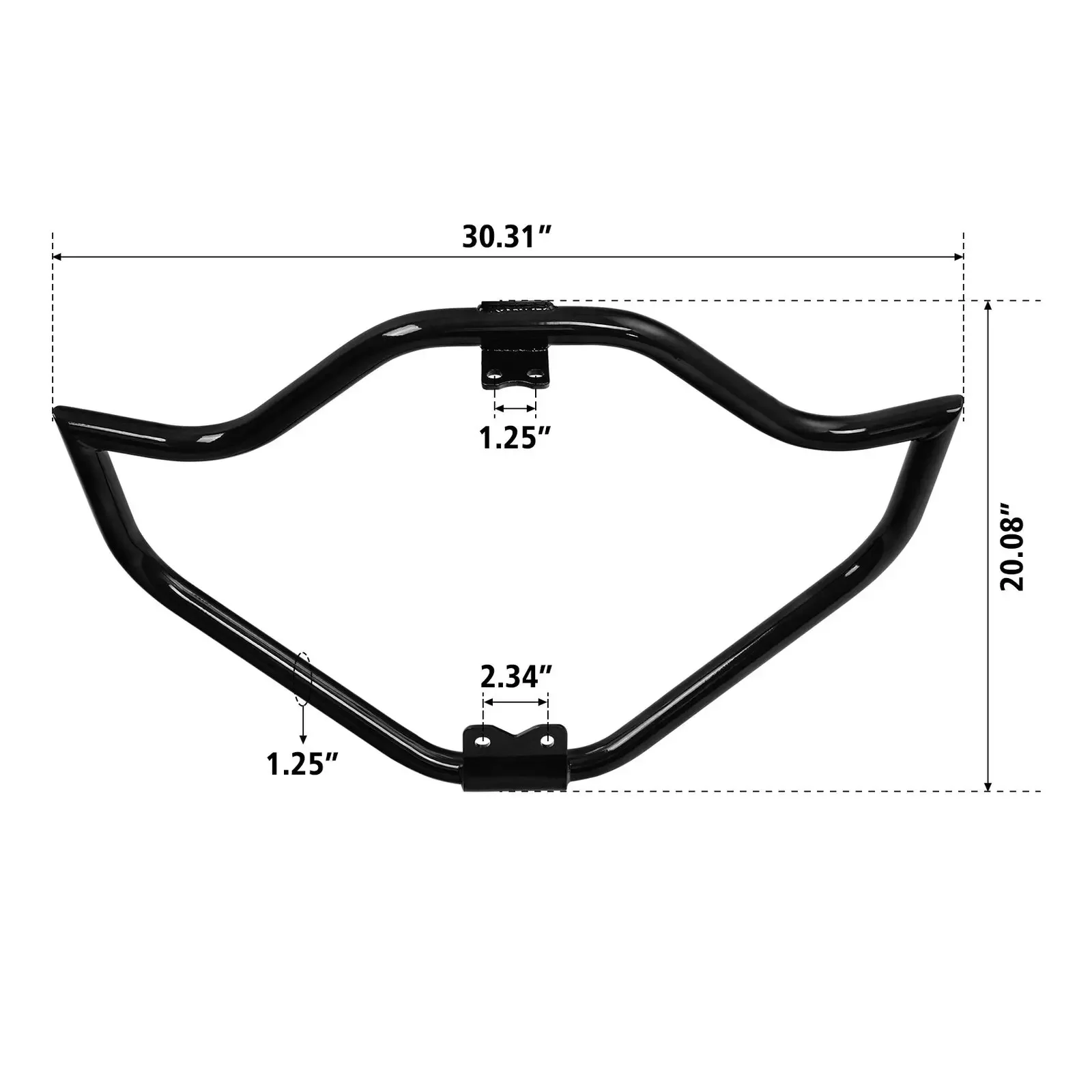 Barra de choque protectora de motor de bigote de XF2906B33-GB, compatible con Harley Sportster XL 883 1200 2006-2020