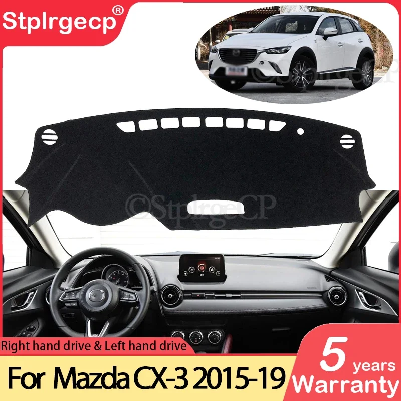 for Mazda CX-3 2015 2016 2017 2018 2019 Anti-Slip Mat Dashboard Cover Pad Sunshade Dashmat Protect Carpet Accessories CX3 CX 3