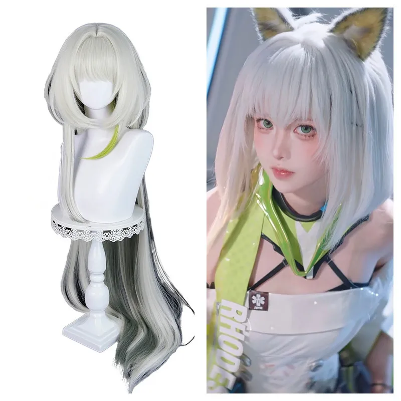 

Already Styled Kaltsit Esperanta Cosplay Wig Game Arknights Cos Wigs Long Mixed Color Synthetic Wigs for Halloween Party