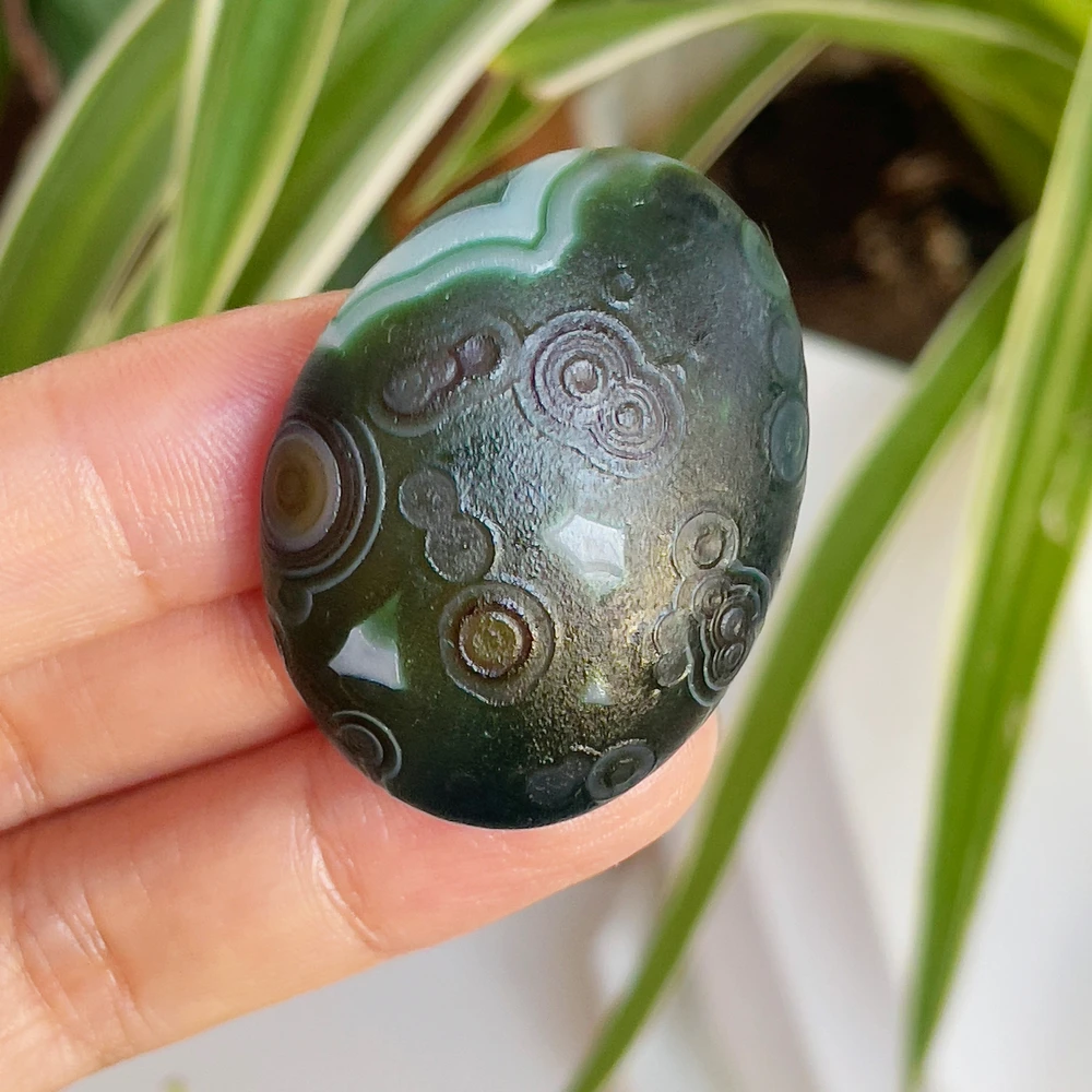 مجوهرات الحجر الطبيعي النقي الكسا العين العقيق حجر رائع حجر الخرز DIY بها بنفسك صنع المجوهرات الأحجار الخام ديكور المنزل