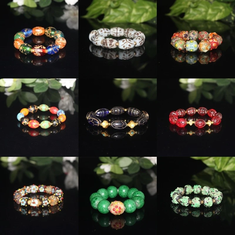 

Glass bracelet necklace, purely handmade product, ethnic style, fashionable and versatile