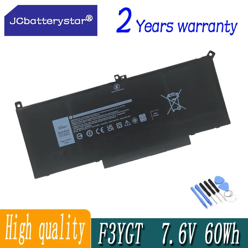 

JC F3YGT DJ1J0 Battery For Dell Latitude 7480 12 13 7000 7280 7290 E7280 E7290 E7380 E7390 7000 7380 7390 7480 7490 2X39G Laptop