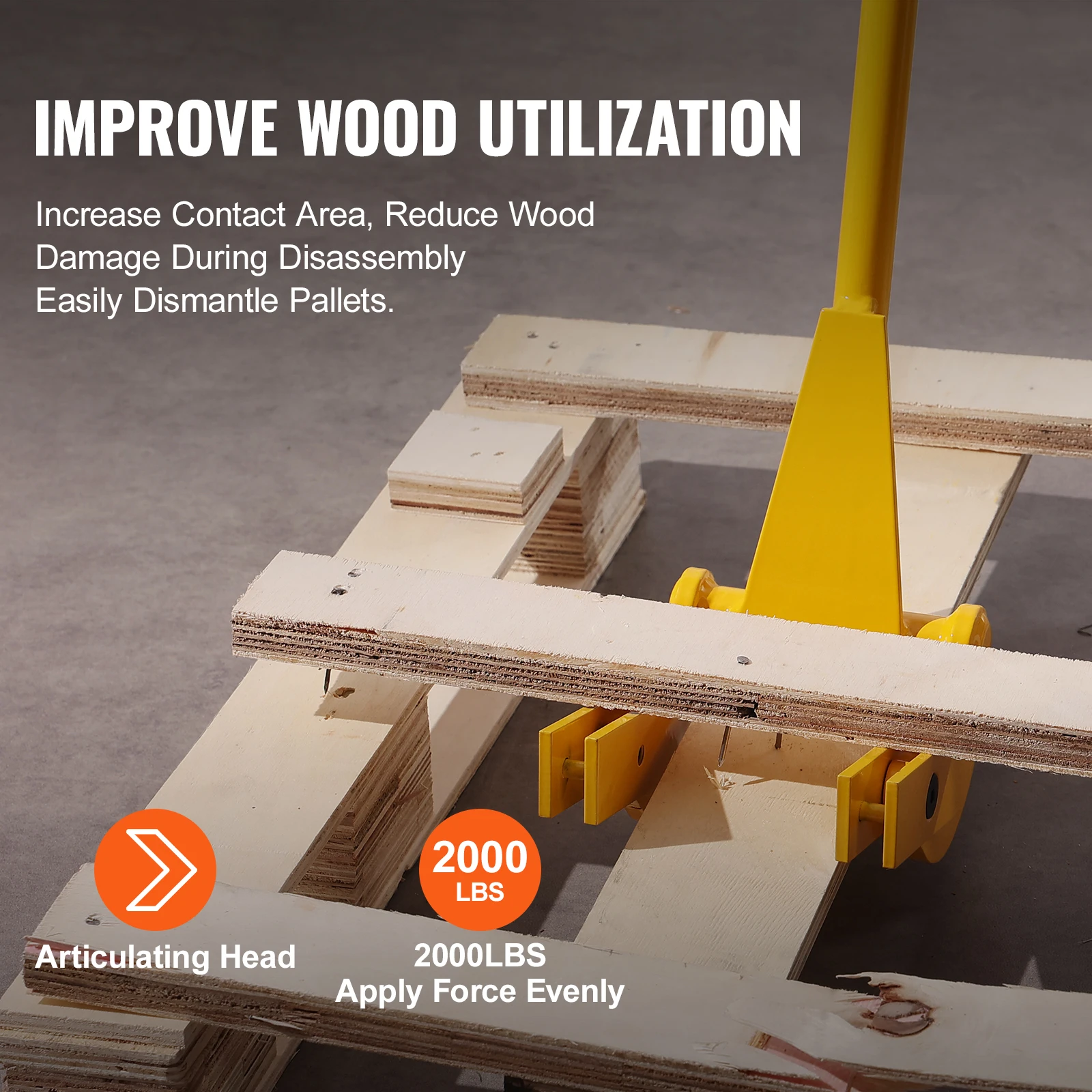 SucceBuy البليت قضيب رفع المغفل الكربون الصلب الثقيلة سطح السفينة هدم الخشب البليت أداة قواطع لإزالة مجلس كفاءة