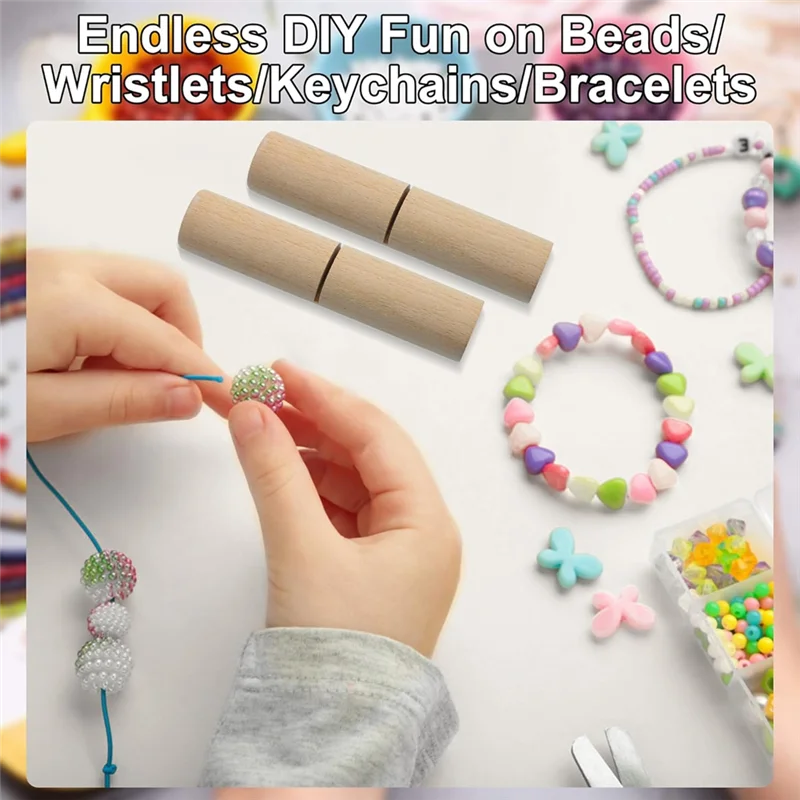 

AT05-захват для завязывания бусин, 2 шт., улучшенные инструменты для затяжки силиконовых бусин, браслеты, брелки, браслеты