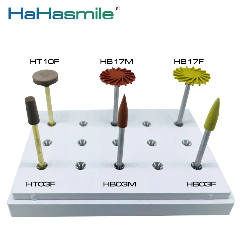 

HaHasimle 6 шт./компл. набор для полировки дисиликата лития HB & HT набор полировщиков для фарфора, натуральных зубов, полировки ногтей