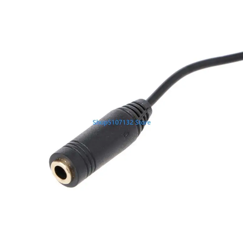 87HD Universal Cable 3.5mm Stereo Cable Socket to Earphone Adapter for DVD