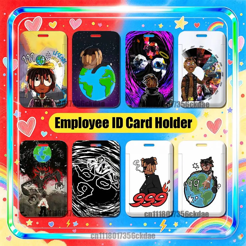 For Juice WRLD Legends Never Die Employee ID Card Holder Office Work Student Bank Credit Decoration Case Badge