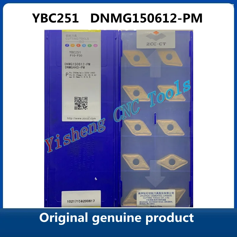 

Original genuine product ZCC CT YBC251 YBC152 DNMG150612-PM YBC252 YBD152 CNC Turning Tool Lathe Cutter Tools