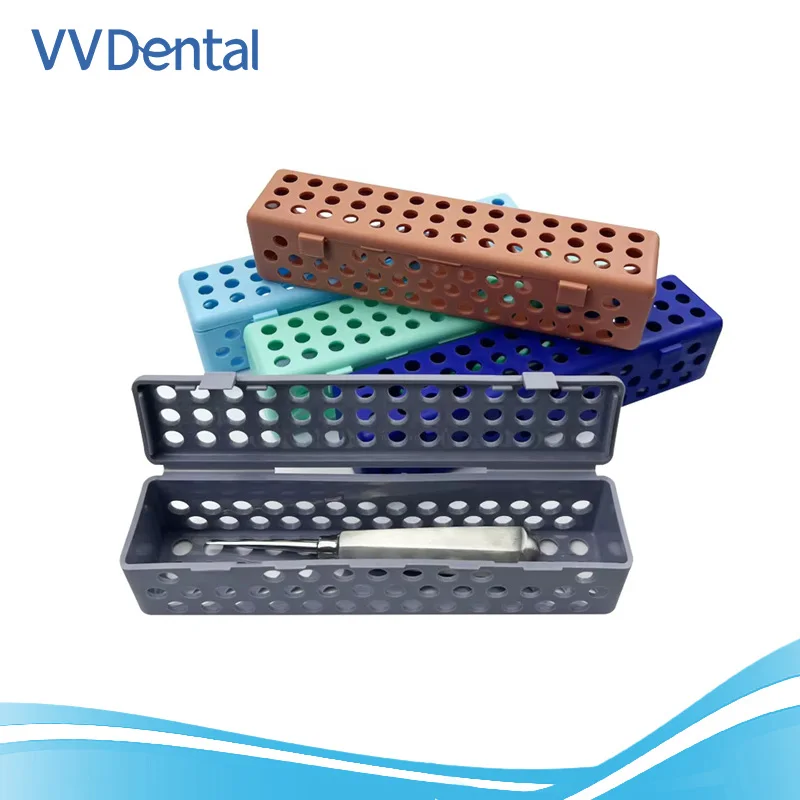 

Dental Disinfection Box Sterilization Box Autoclave For Tooth Extraction Elevators Dentist Pliers Forceps Instrument Case Holder