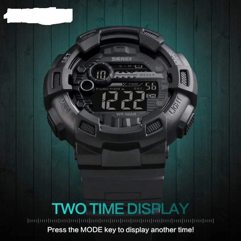 Men Multifunction Outdoor Sport Wrist Watches Fashion Waterproof Led Display Electronic Digital Watch for Boys