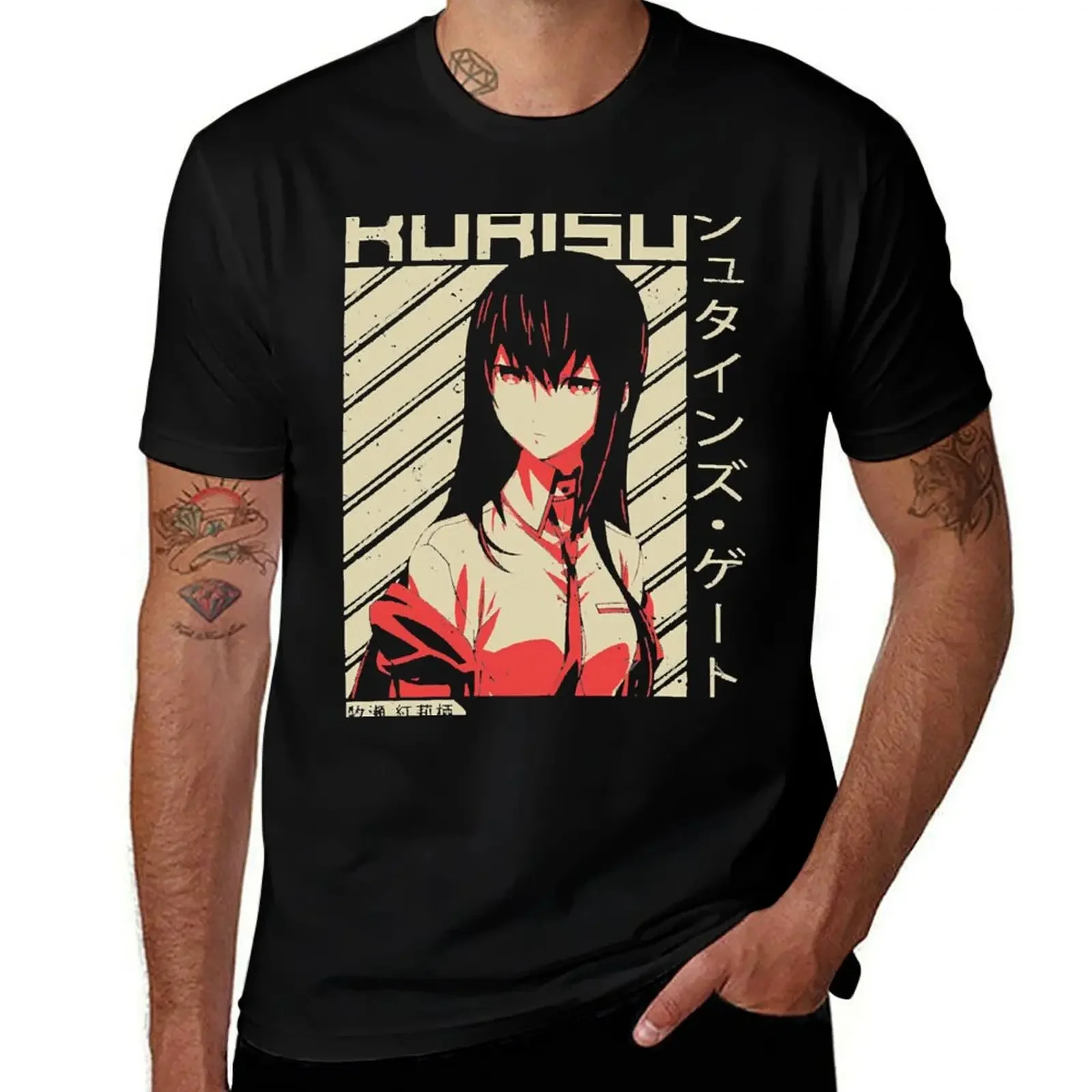 Steins Gate 0 Makise Kurisu- Anime Shirt T-Shirt customs design your own clothes mens cotton t shirts