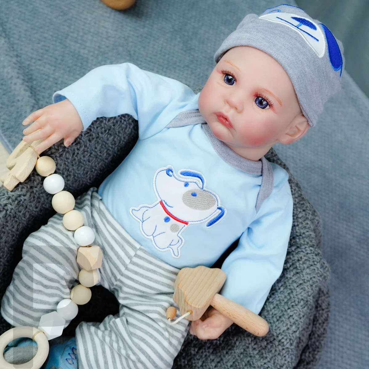 JOYORA 50CM realistische babypop 3D huid voltooid schilderij hoge kwaliteit mode wedergeboorte pop handgemaakte perfecte verjaardagscadeau