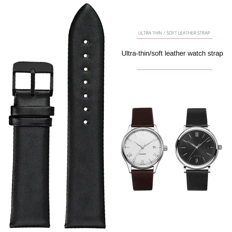 Lớp Đầu Tiên Chính Hãng Da Bò Dây Đồng Hồ Cực Nam Mềm Đồng Bằng Cho Đồng Hồ Đồng Hồ Mido Omega Da Bò vòng Tay Dây Đeo Đồng Hồ