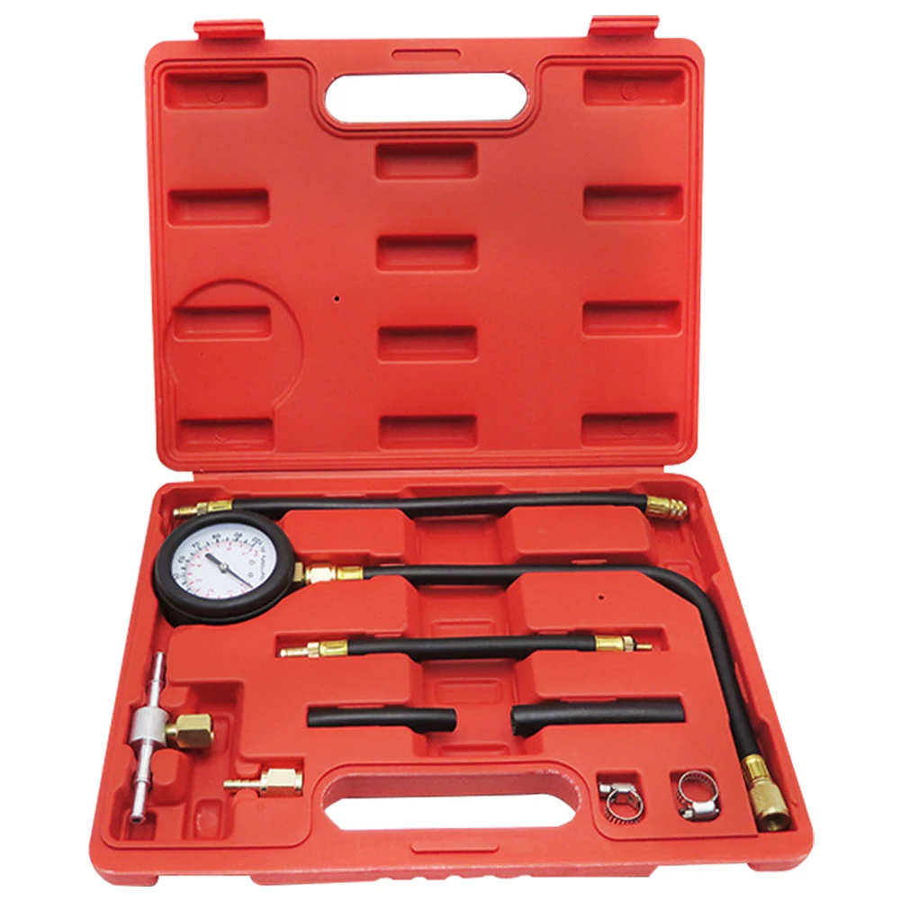 

Automotive Engine Injector Pump Test 140PSI Gasoline Gas Injection Manometer Tool Set Fuel Injection Pump Pressure Tester Tools