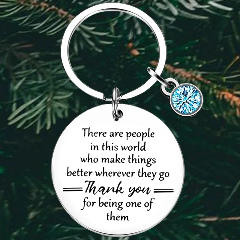 Cute Coworker Inspirational Keychain Thank You Employee Retirement Gifts Key Chain Pendant Nurse Staff Gifts