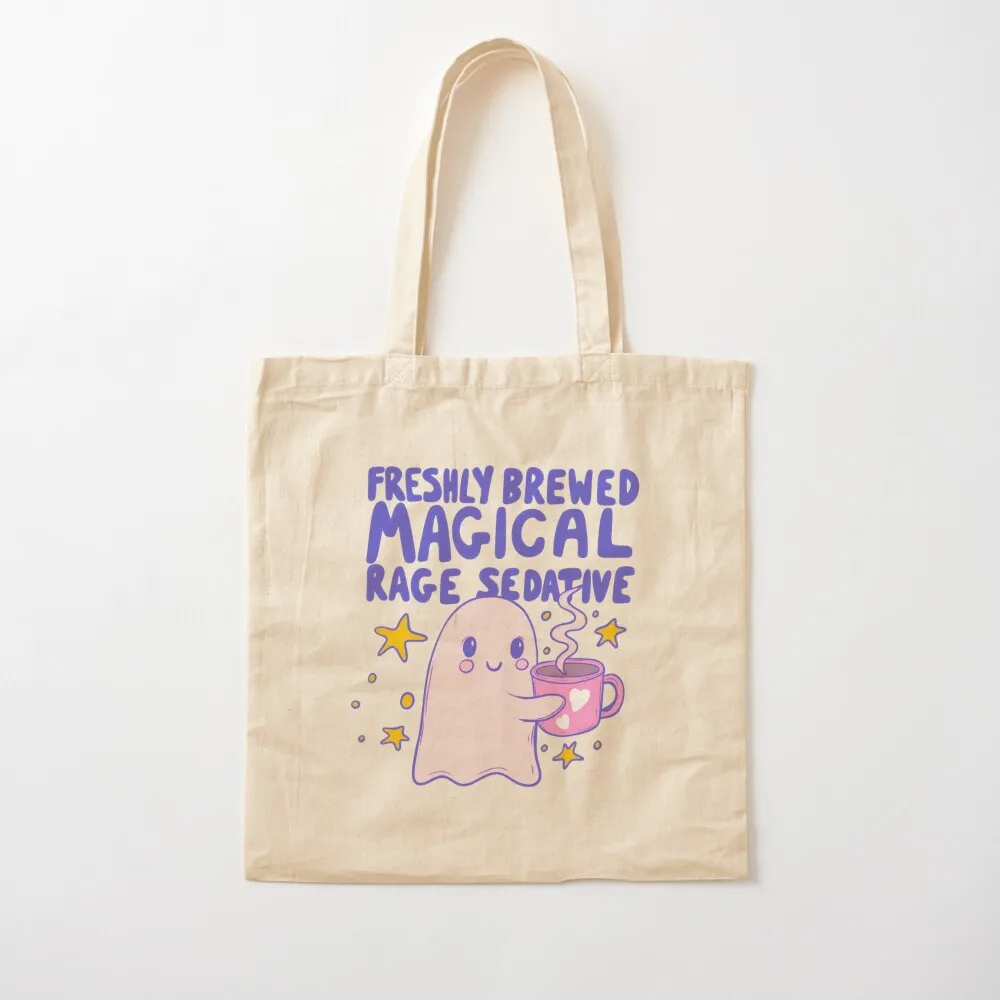 

Freshly Brewed Magical Rage Sedative Ghost Tote Bag canvas tote canvas bags Custom bag ecological bags Canvas Tote Bag