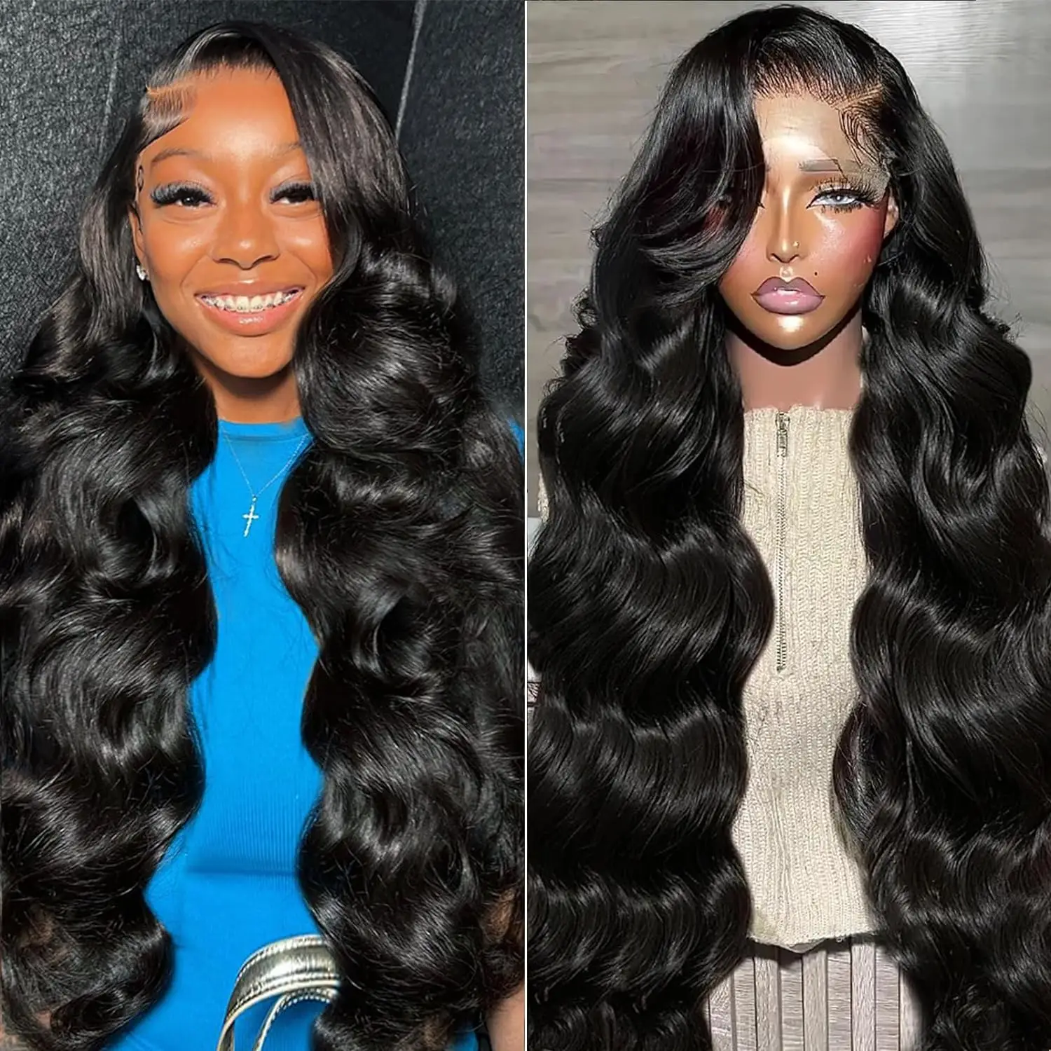 

Body Wave Wigs for Black Women Human Hair 150% Density - 13x4 Lace Front Wigs Human Hair Pre Plucked with Baby Hair