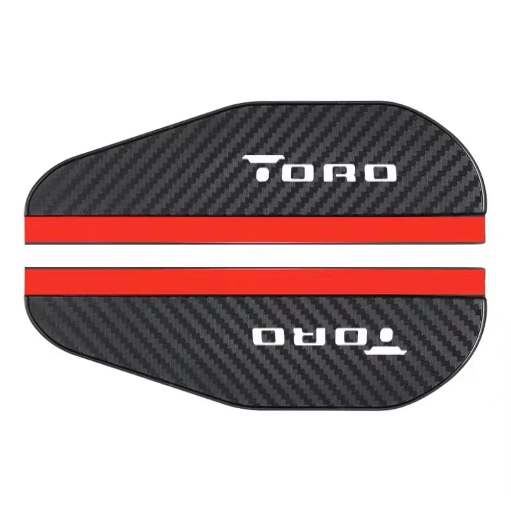 2Pcs Carbon Fiber Car Rearview Mirror Eyebrow Rain Cover for Fiat Toro logo car accessories