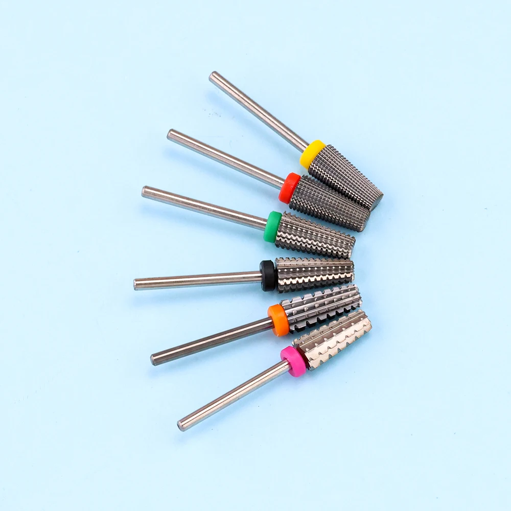 7 Types Tungsten Carbide Nail Drill Bit Milling Cutter for Machine Manicure Nail Art Tool Accessories Bit DB20