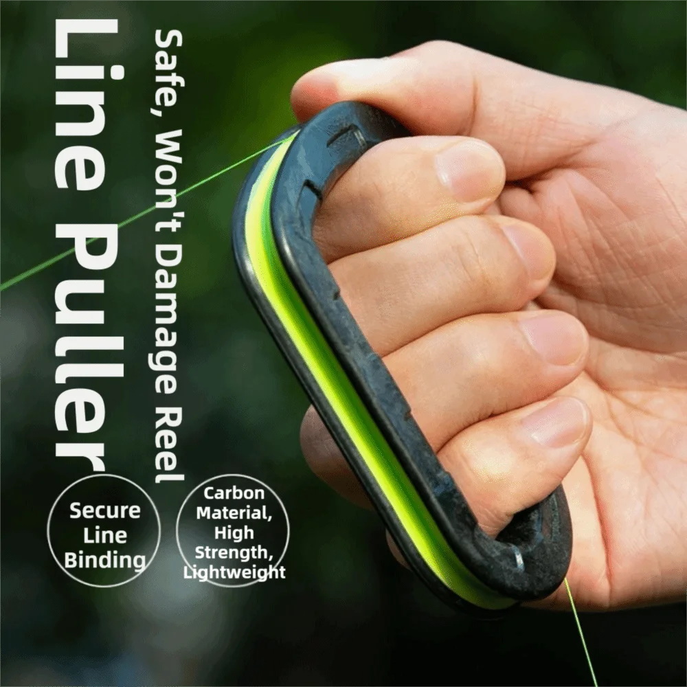 

Non-Slip Design Carbon Bottom Cable Puller Line Protection Wear Resist Fishing Line Pullers Portable Design