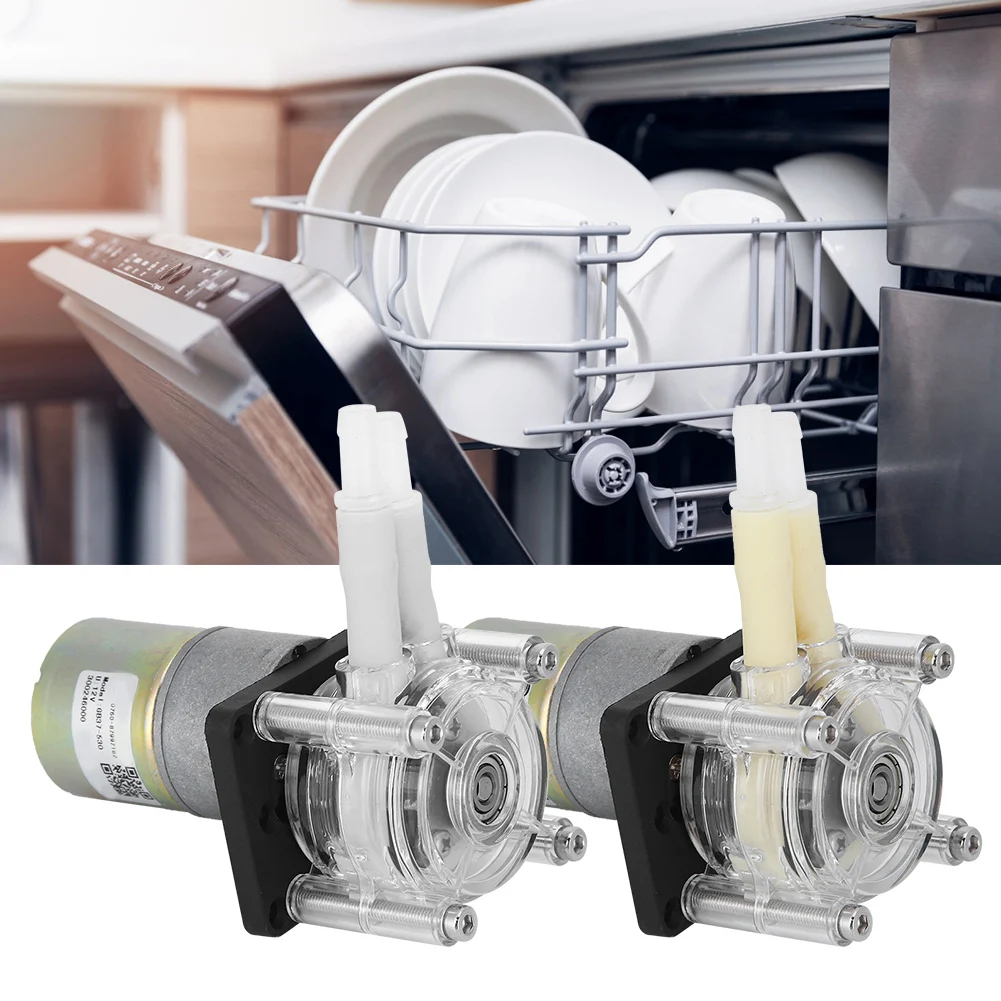 Anti‑ Dosing Pump Peristaltic Pump Self‑ Priming Stainless Steel Wheel Frame PC Transparent   Motor Priming Pump